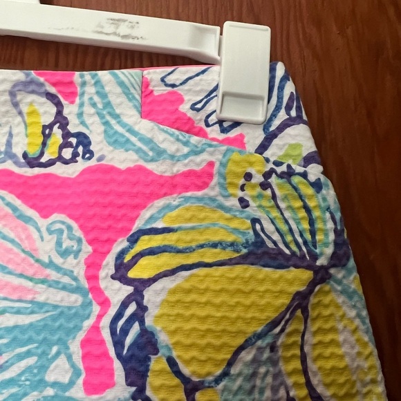 Lily Pulitzer Pink Floral Skirt Lined Womens 0 - Picture 6 of 7